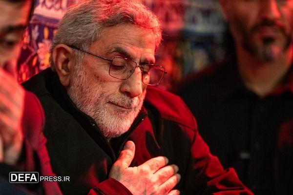 حضور سردار قاآنی در مراسم اولین سالگرد شهادت «سید رضی موسوی»