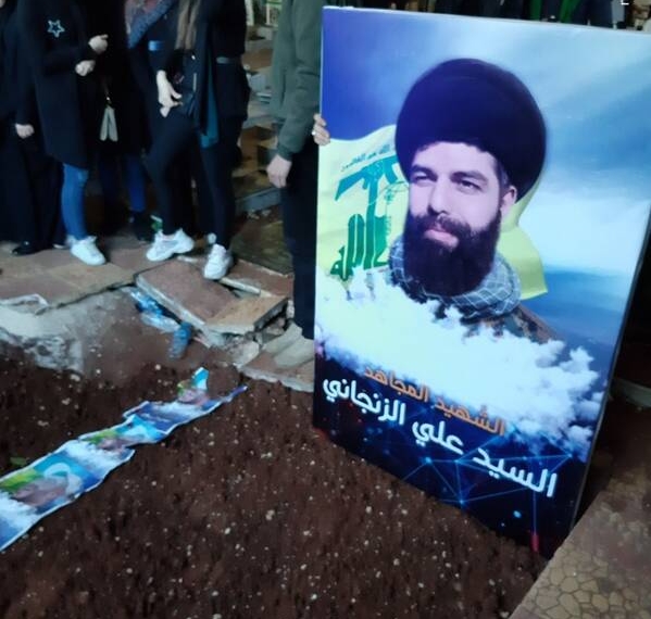 پیکر «شهید زنجانی» در بیروت به خاک سپرده شد +عکس