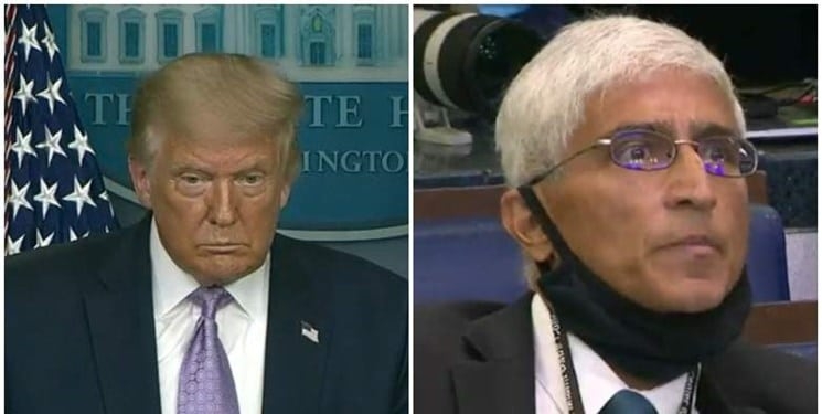 از اینهمه دروغ پشیمان نیستید؟سوال خبرنگار کاخ سفید ترامپ را متحیر کرد!+فیلم