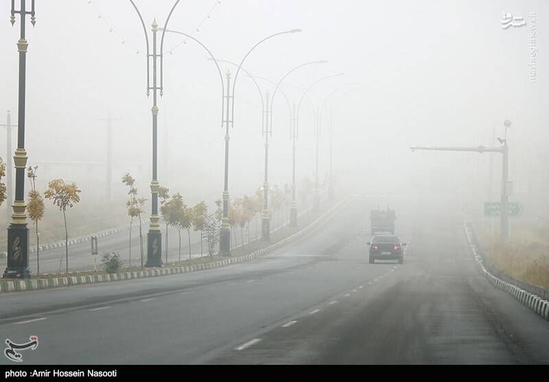 عکس/ زنجان در مه