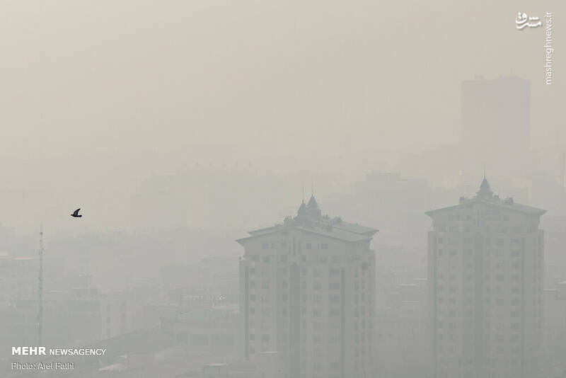 عکس/ سهم کرج از آلودگی هوا