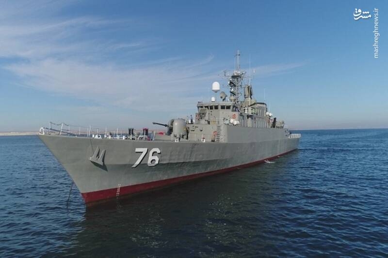 بزرگترین شناور نظامی کشور در مسیر دریا است