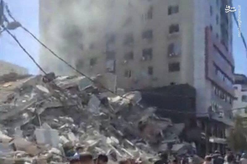 ادعای اسرائیل درباره برج خبرنگاران غزه