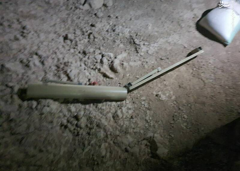 عکس/ لانچر های راکت‌های حمله امشب به بخش آمریکایی پایگاه بلد