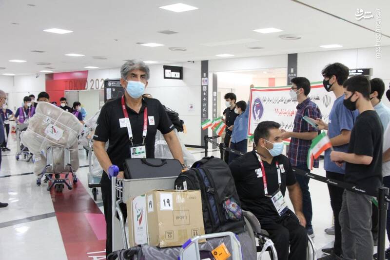 عکس/ ورود اولین گروه از ورزشکاران کاروان پارالمپیک ایران به توکیو