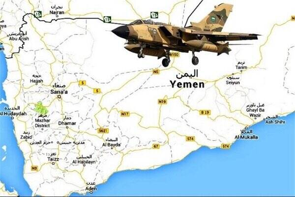 جنگنده‌های سعودی با ۲۵ راکت مناطق مسکونی یمن را هدف قرار دادند