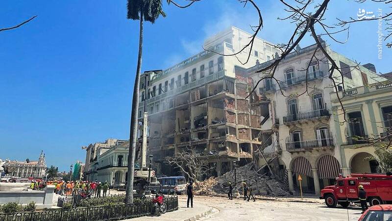 تصاویری از محل انفجار در پایتخت کوبا