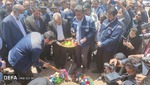 تصاویر/ آیین کلنگ‌زنی خط فرآوری سنگ‌های کم‌عیار بافق با حضور وزیر