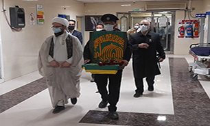 حضور کاروان خدام آستان قدس رضوی در بیمارستان شهید بقایی اهواز