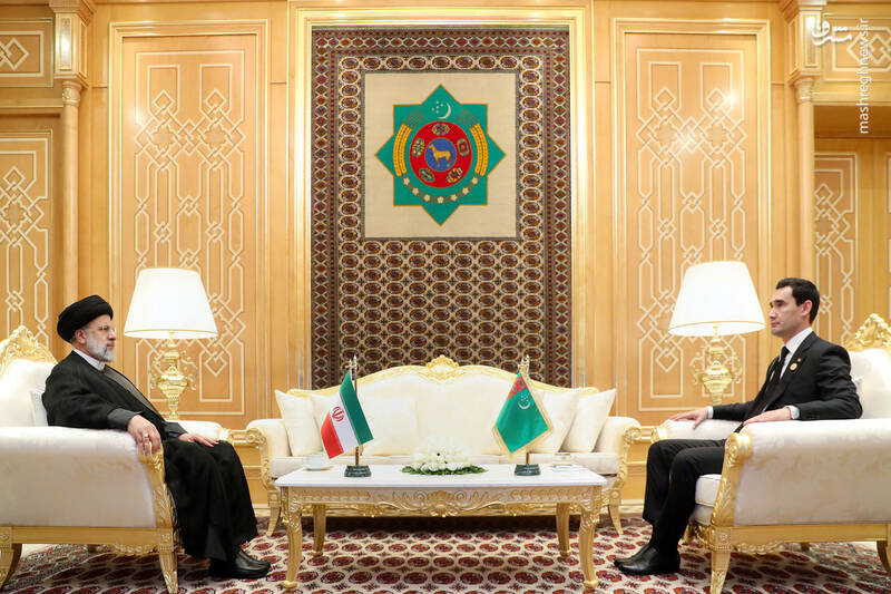 عکس/ دیدار رئیسی با رئیس جمهور ترکمنستان
