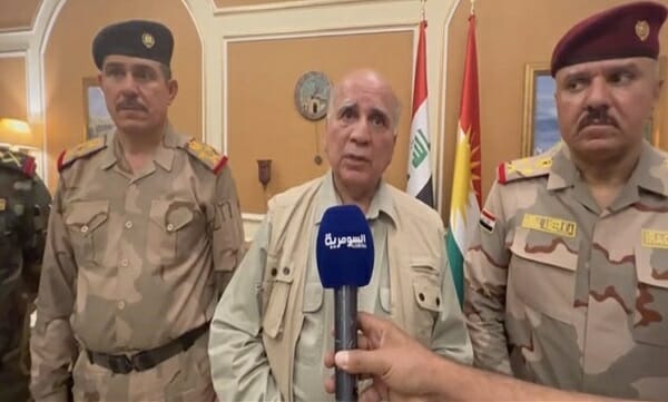 بازدید وزیر خارجه عراق از مکان مورد حمله توسط ترکیه