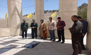 بازدید مدیرکل حفظ آثار دفاع مقدس استان همدان از پروژه ساخت یادمان شهدای گمنام نهاوند