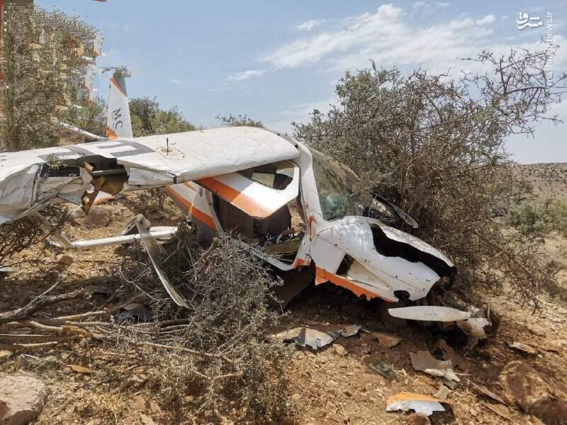 اولین تصویر منتشر شده از هواپیمایی که امروز سقوط کرد