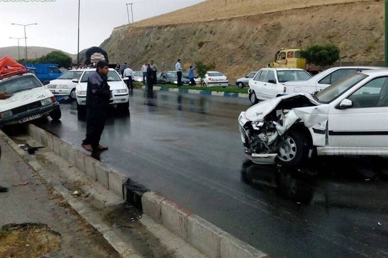 تصادف خونین و زنجیره ای در جاده سمنان