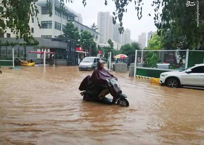 عکس/ ۲۳ کشته بر اثر سیل در غرب چین