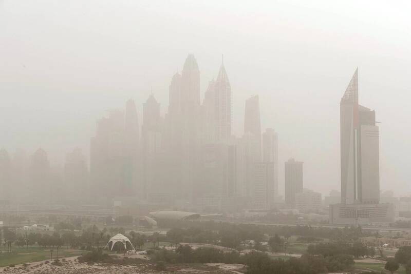 فیلم/ توفان شن که ساعتی پیش دبی را درنوردید