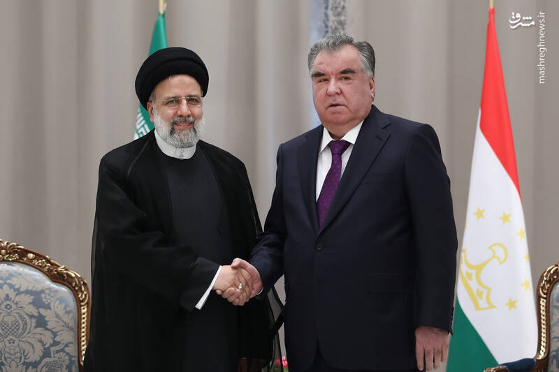 عکس/ دیدار روسای جمهور ایران و تاجیکستان