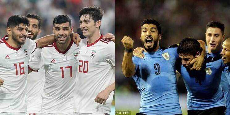 اروگوئه با تمام ستارگان مقابل ایران +عکس