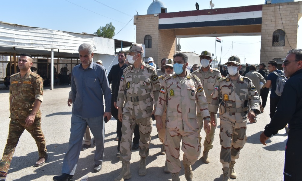 دیدار فرمانده مرزبانی با مسئولان عراقی در مرز شلمچه