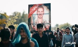 فیلم/ مراسم پیاده‌روی اربعین حسینی در بخش «تخت» استان هرمزگان