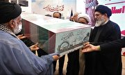 تصاویر/ ادای احترام به شهید گمنام در اجلاسیه شهدای نهضت جهانی اسلام