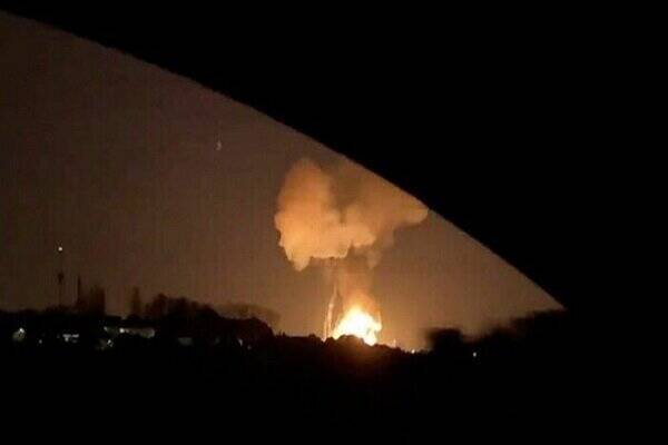 حمله راکتی به یک میدان گازی در سلیمانیه عراق +فیلم