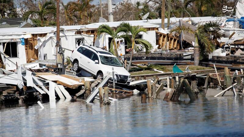 عکس/ فلوریدا قبل و بعد از طوفان