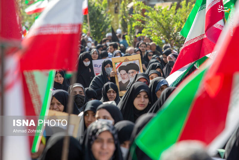 حرف مردم تهران در راهپیمایی امروز چه بود؟ +فیلم