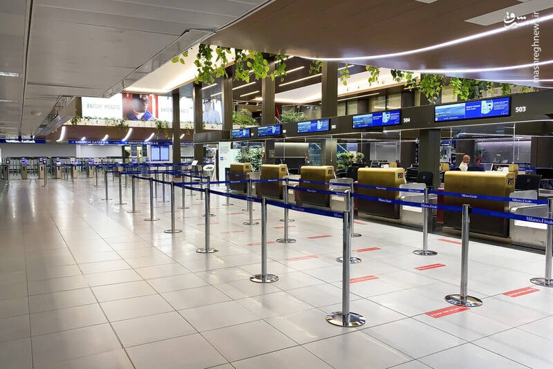 عکس/ سردرگمی مسافران در فرودگاه میلان