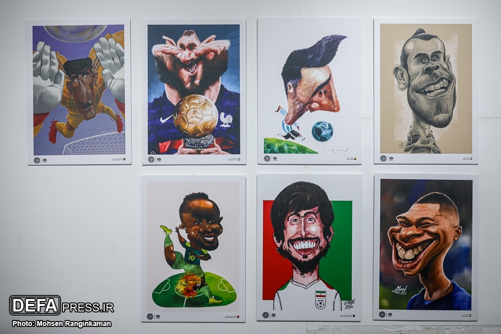 نمایشگاه بین‌المللی کارتون و کاریکاتور جام جهانی فوتبال افتتاح شد