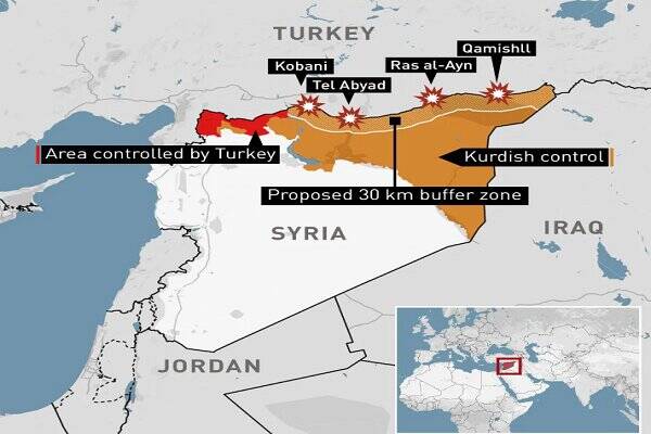 ترکیه: بعد از پایان عملیات عراق، به شمال سوریه حمله می‌کنیم