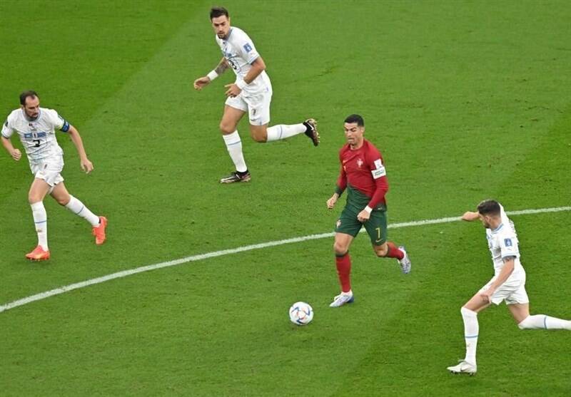 تساوی پرتغال و اروگوئه در نیمه اول