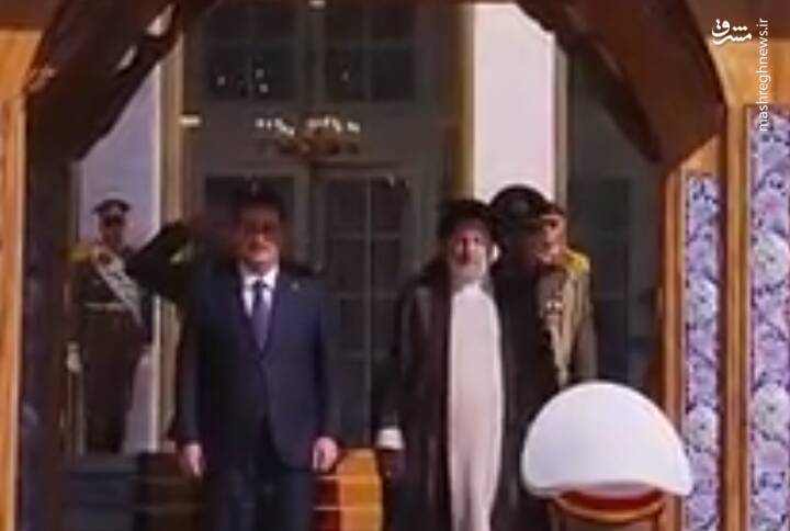 فیلم/ استقبال رسمی رئیسی از نخست‌وزیر عراق