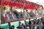 تصاویر/ تشییع شهدای گمنام دفاع مقدس در یزد