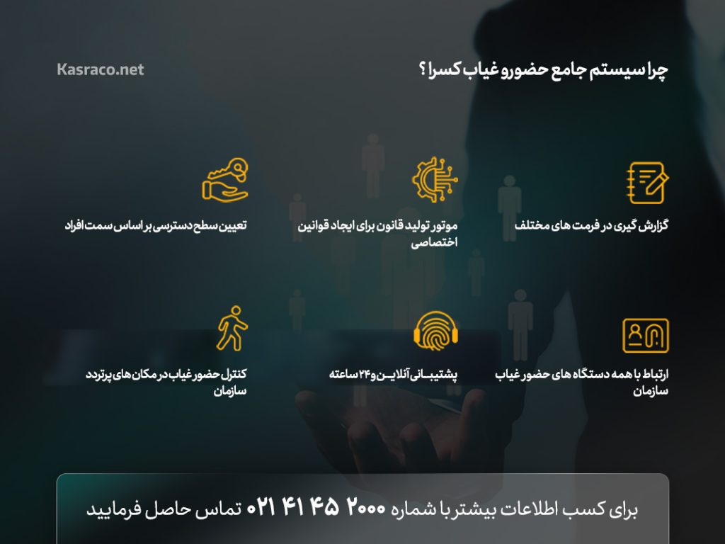 حضور و غیاب کسرا؛ راهکار مدیریت منابع انسانی