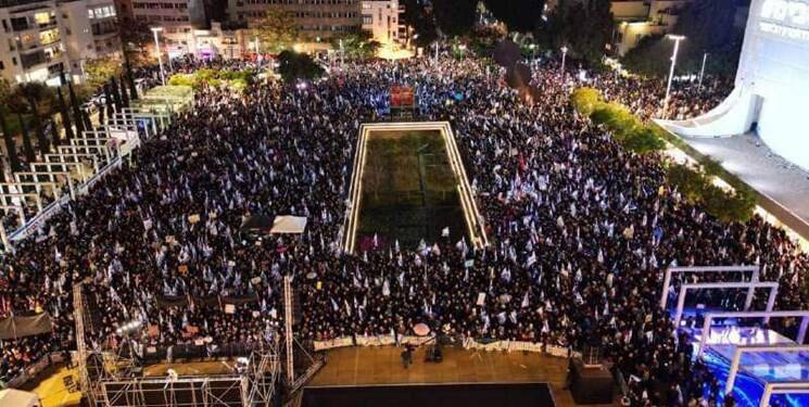 تظاهرات گسترده علیه نتانیاهو در تل‌آویو و حیفا +فیلم