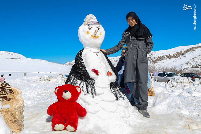 عکس/ جشنواره آدم برفی در دهاقان