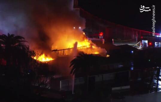 فیلم/ آتش‌سوزی مهیب در دبیرستان کامپتون آمریکا