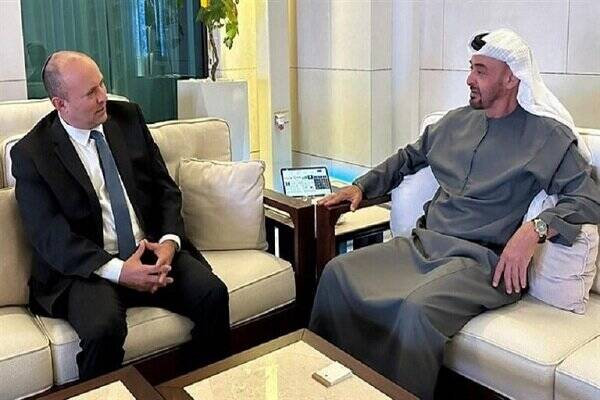 دیدار نفتالی بنت با رئیس امارات در ابوظبی