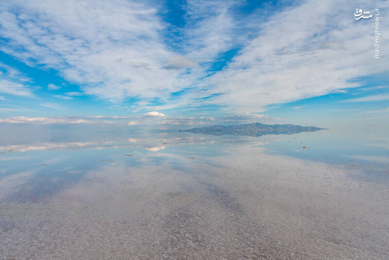 عکس/ دریاچه ارومیه ۵۴ روز بعد از آغاز آبگیری مجدد