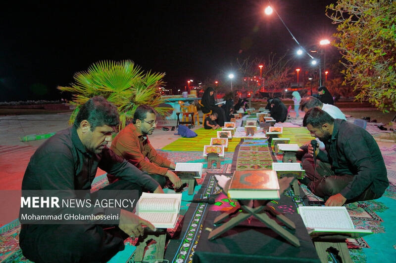 عکس/کرسی تلاوت قرآن در بوشهر