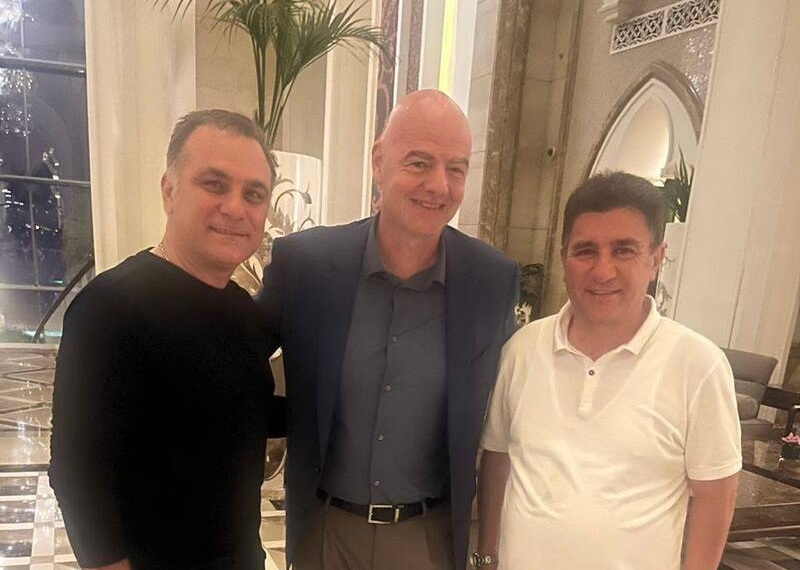 عکس/ دیدار قلعه‌نویی با رییس فیفا و سرمربی آرژانتین