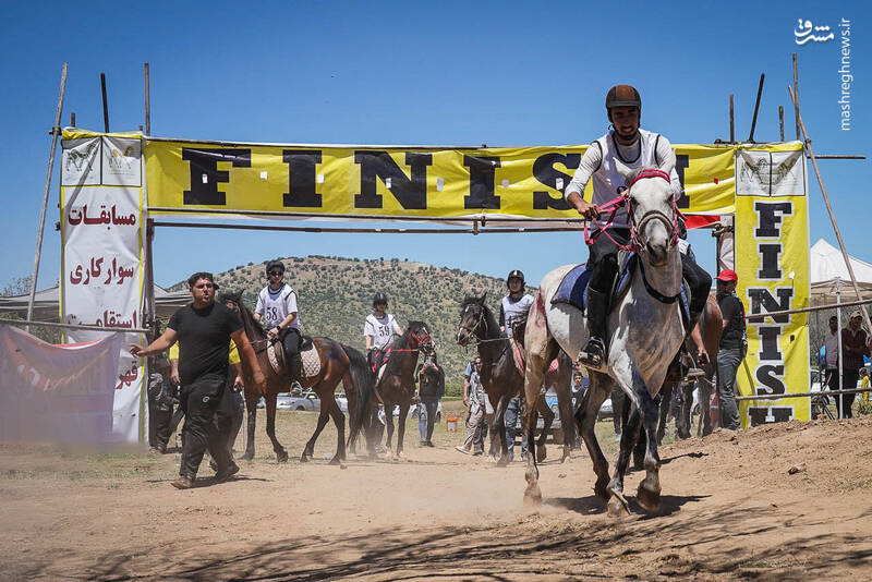 عکس/ مسابقات اسب سواری استقامت در خرم آباد