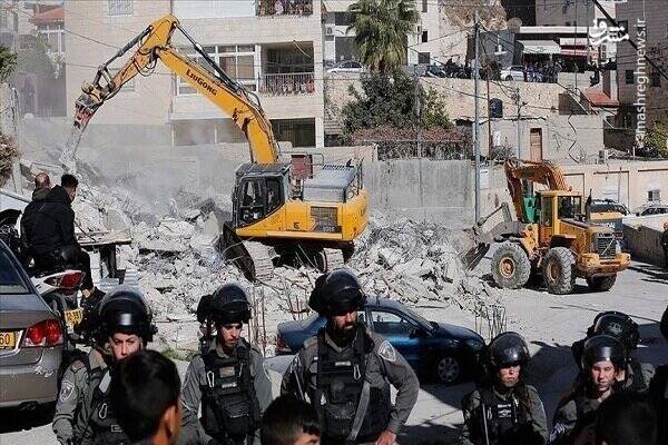 فیلم/ تخریب خانه در کرانه باختری توسط رژیم صهیونیستی