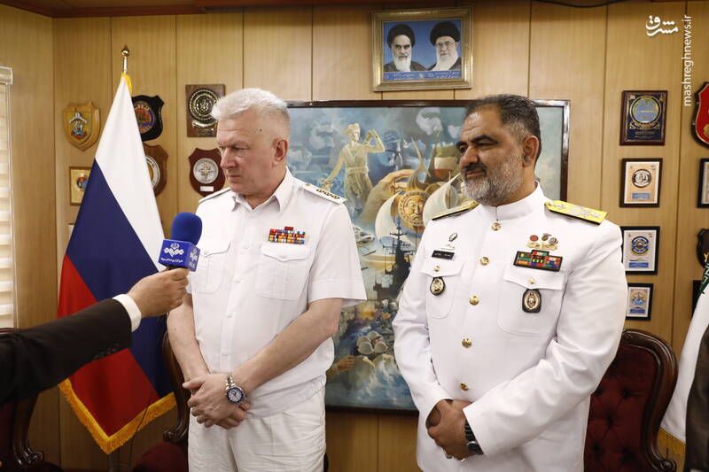 فیلم/ واکنش فرمانده نیروی دریایی روسیه به سفر ناوهای ایرانی به دور دنیا