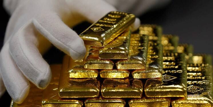 هر اونس طلا در بازار جهانی ۸ دلار ارزان شد