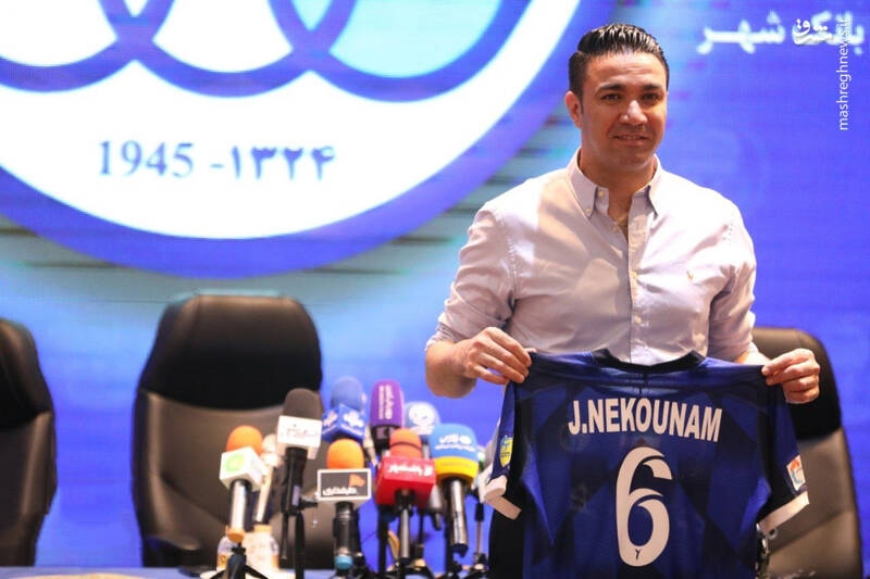 عکس/ مراسم معارفه نکونام به عنوان سرمربی جدید استقلال