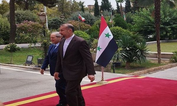 وزیر امور خارجه از «فیصل مقداد» استقبال رسمی کرد