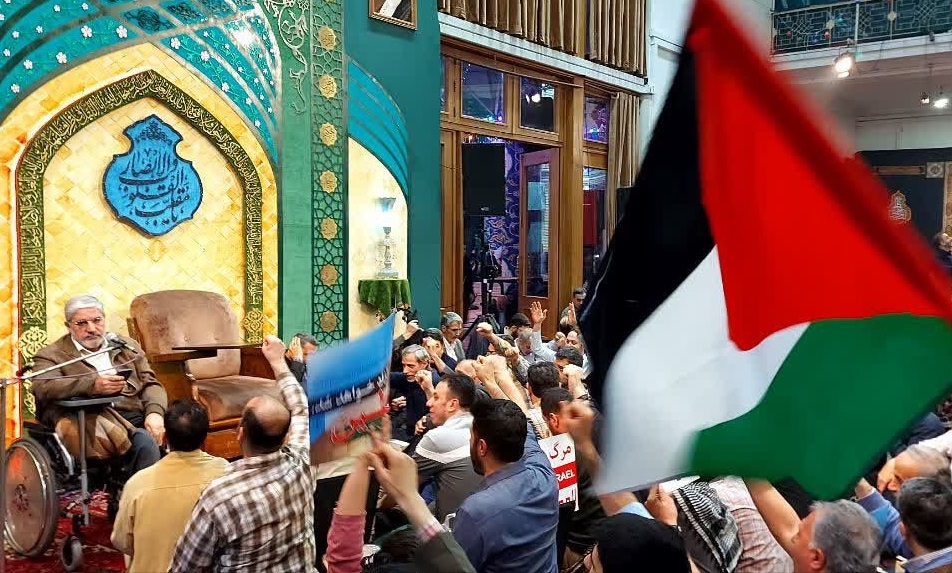 محکومیت جنایات رژیم صهیونیستی اسرائیل و حمایت از مردم مظلوم فلسطین در مسجد ارک