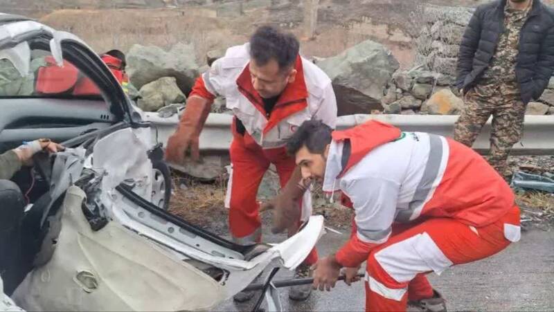 حادثه رانندگی در جاده کرج - چالوس ۸ مصدوم داشت